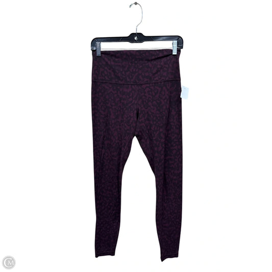 Athletic Leggings By Lululemon In Animal Print, Size: 8