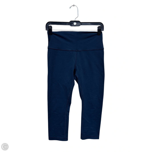 Athletic Leggings Capris By Lululemon In Navy, Size: 8