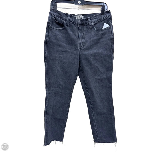 Jeans Straight By Madewell In Black Denim, Size: 10