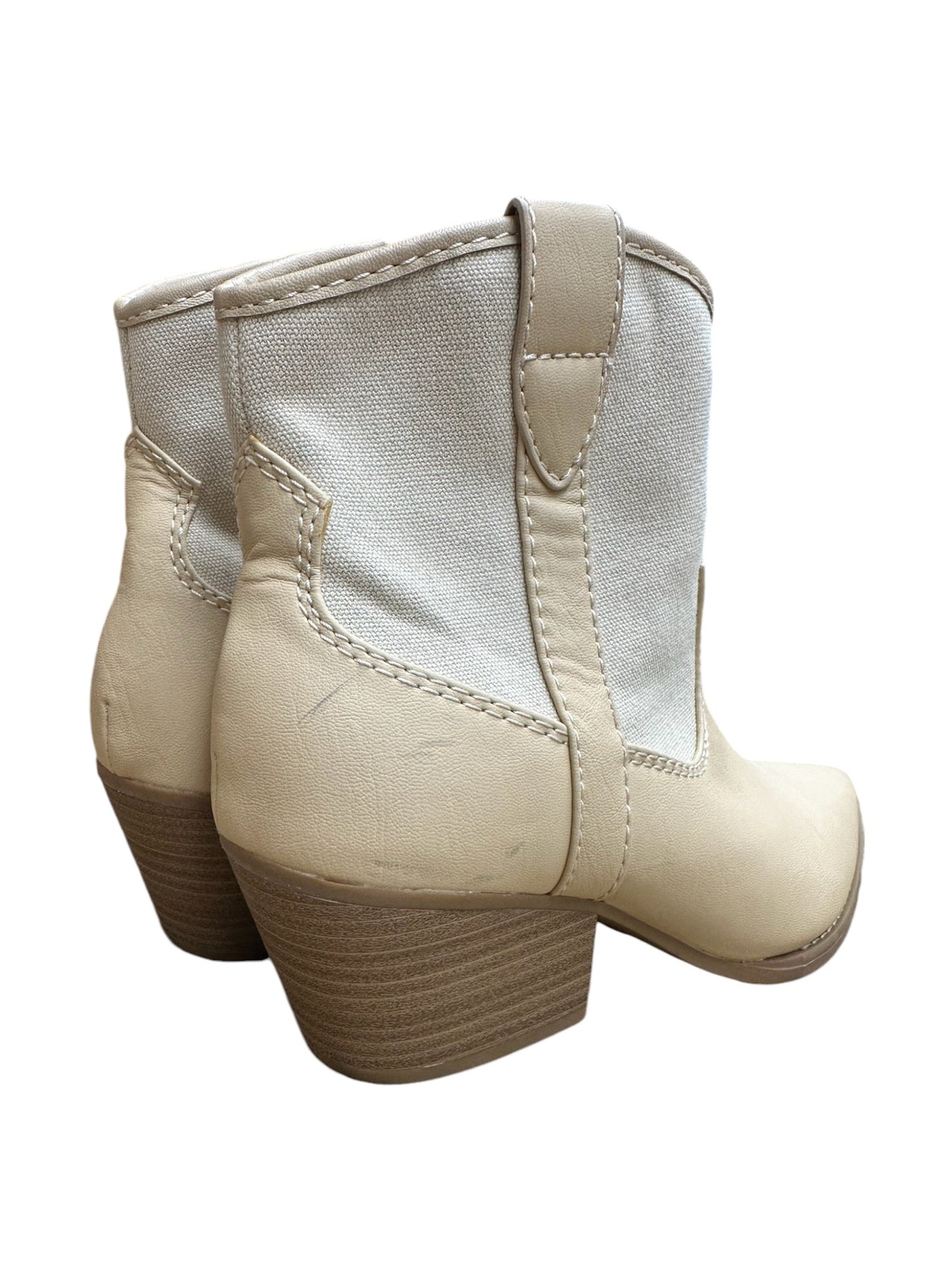 Boots Ankle Heels By Universal Thread In Tan, Size: 9.5