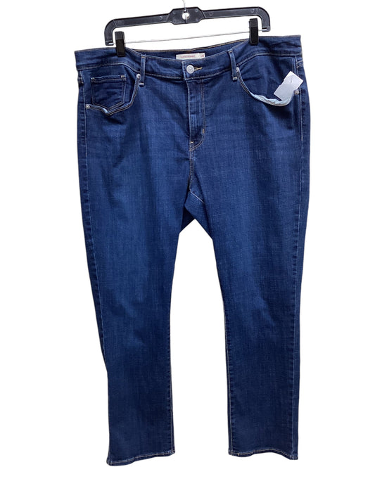 Jeans Straight By Levis In Denim, Size: 18