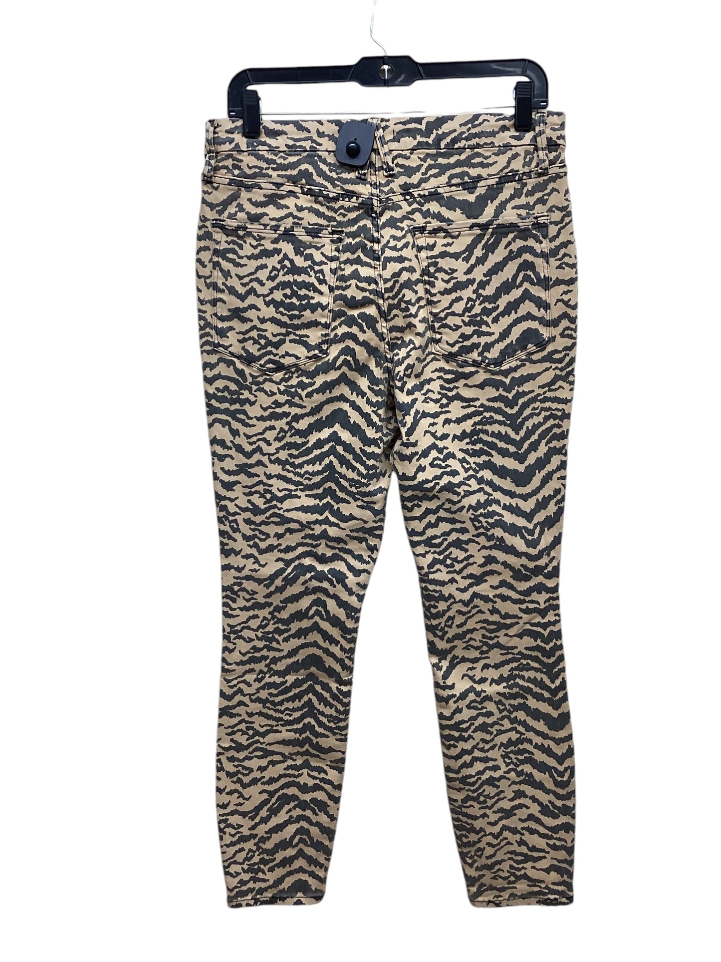 Jeans Skinny By Good American In Animal Print, Size: 12