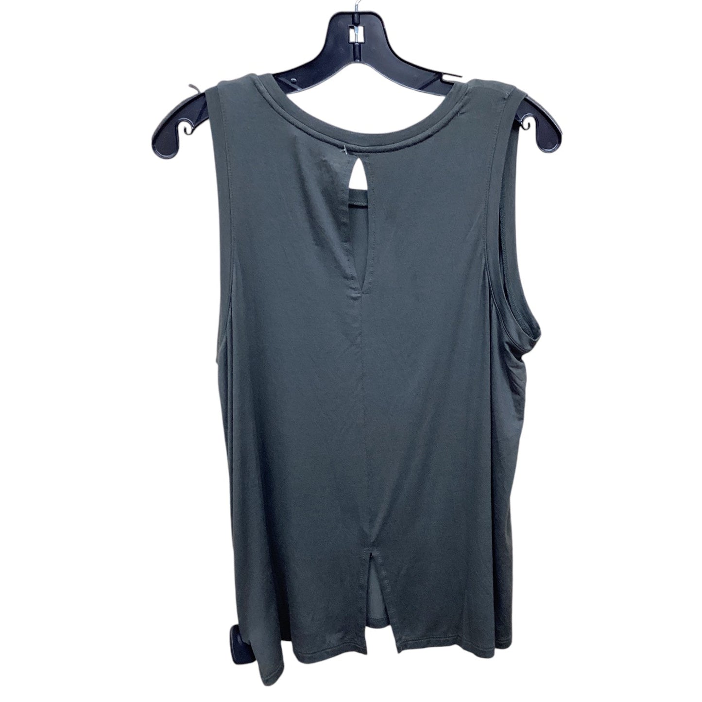 Top Sleeveless By Halogen In Green, Size: L