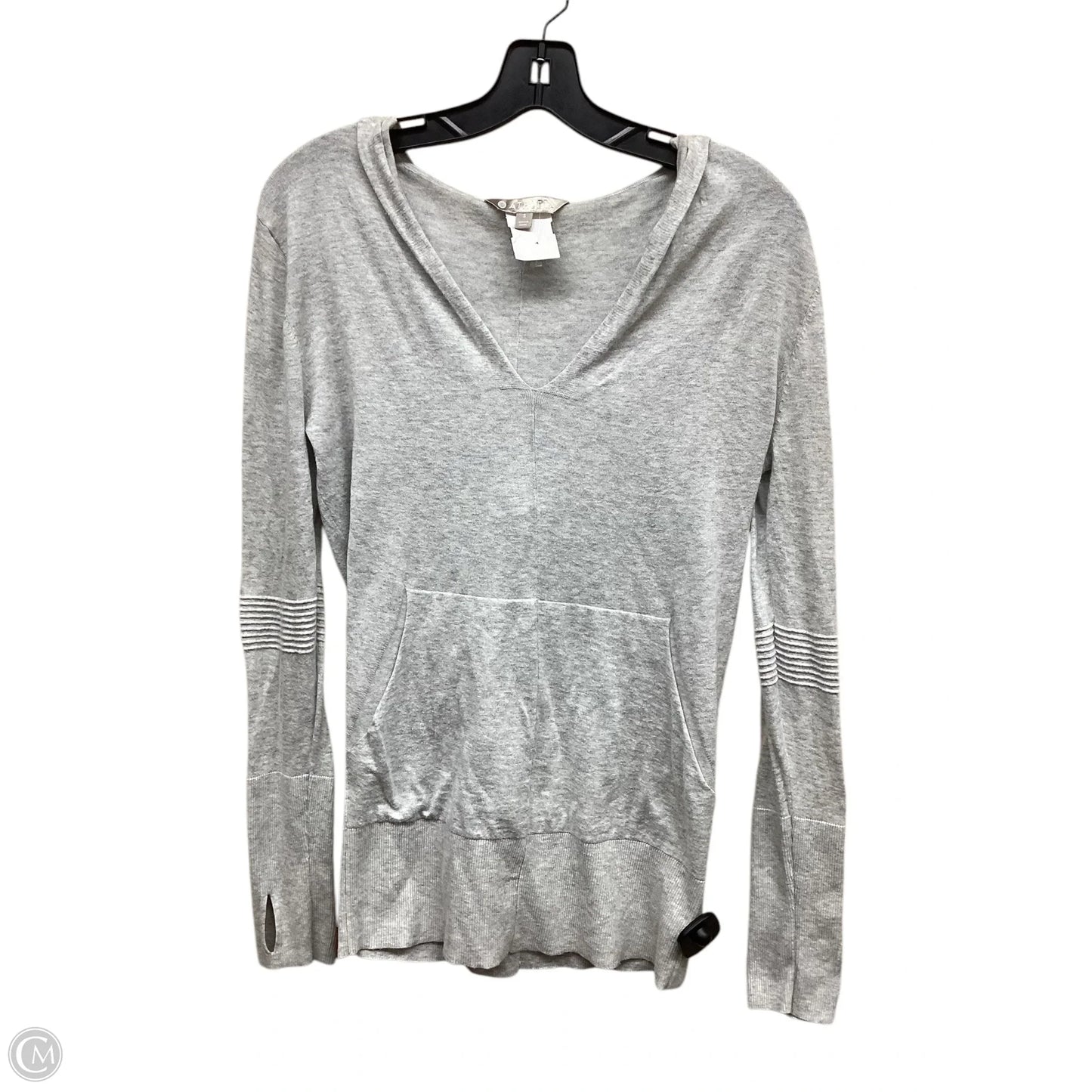Athletic Top Long Sleeve Crewneck By Athleta In Grey, Size: S