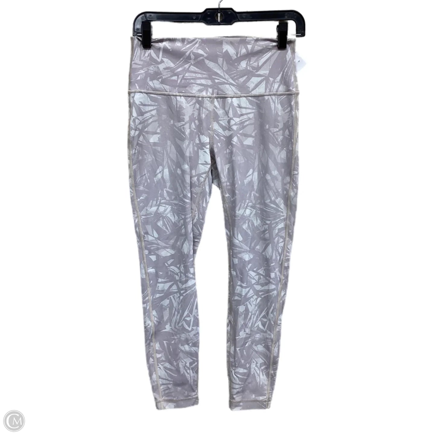 Athletic Leggings By Lululemon In Purple & White, Size: 8