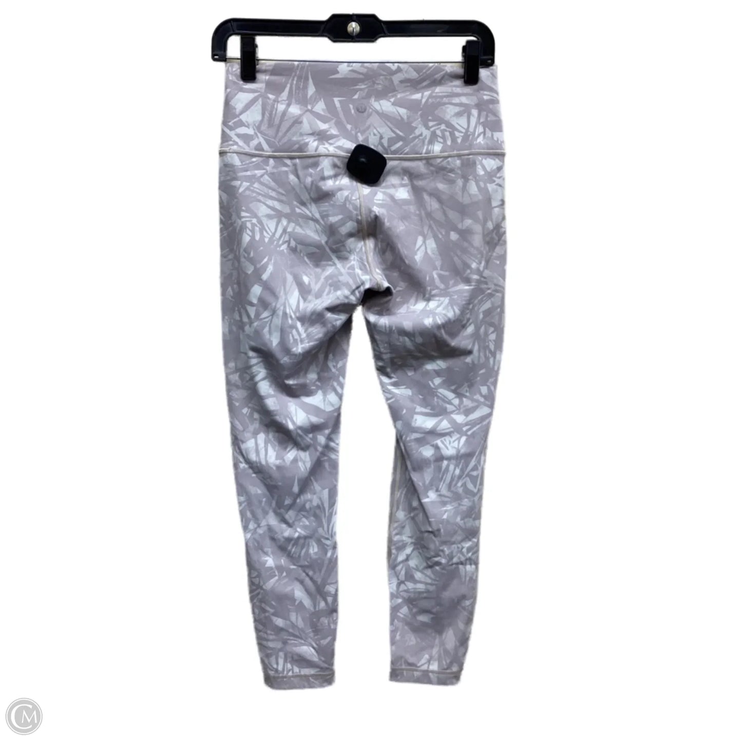 Athletic Leggings By Lululemon In Purple & White, Size: 8