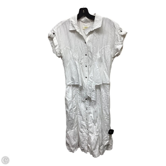 Dress Casual Midi By Maeve In White, Size: M