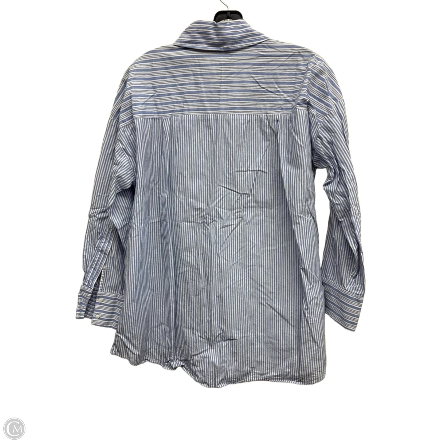 Top Long Sleeve By Zara In Striped Pattern, Size: S
