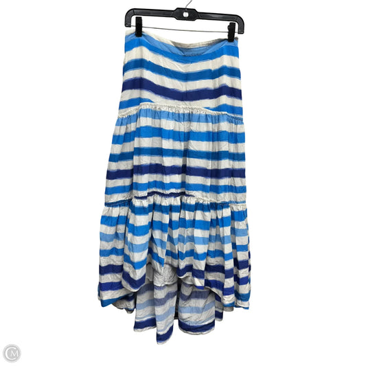 Skirt Maxi By Maeve In Blue & White, Size: S