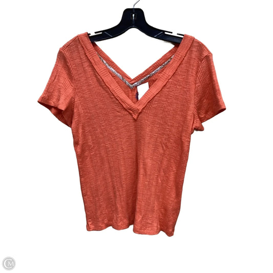 Top Short Sleeve By Pilcro In Orange, Size: Xl