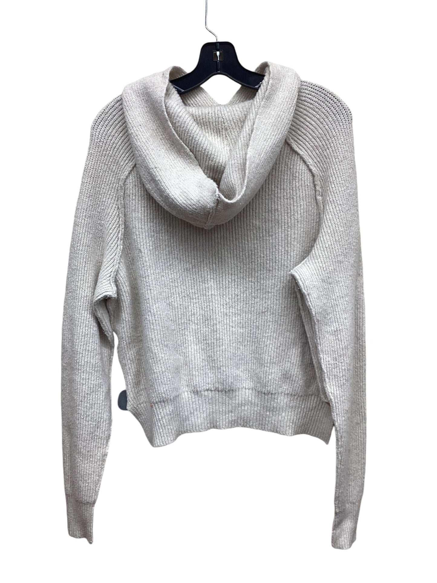 Sweatshirt Hoodie By Free People In Beige, Size: L