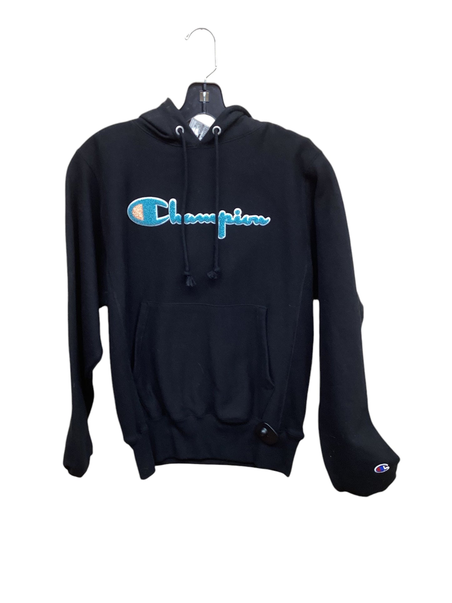 Sweatshirt Hoodie By Champion In Black, Size: Xs