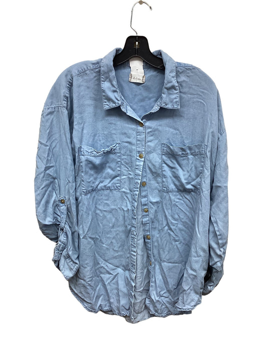 Top Long Sleeve By Clothes Mentor In Blue, Size: L