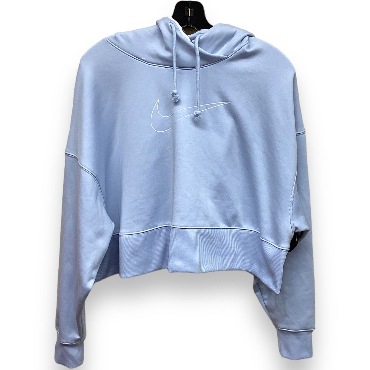 Sweatshirt Hoodie By Nike In Blue, Size: L