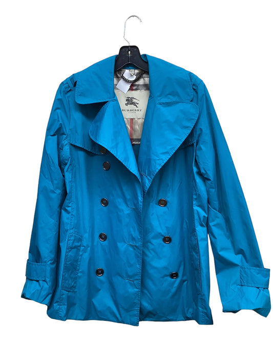 Blue Jacket Luxury Designer Burberry, Size 10