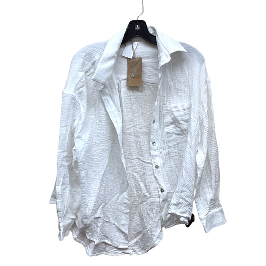 Top Long Sleeve By Clothes Mentor In White, Size: S