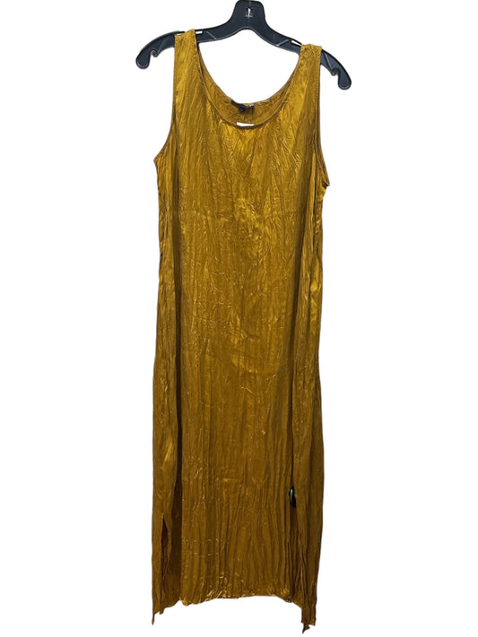 Yellow Dress Casual Maxi Eileen Fisher, Size M