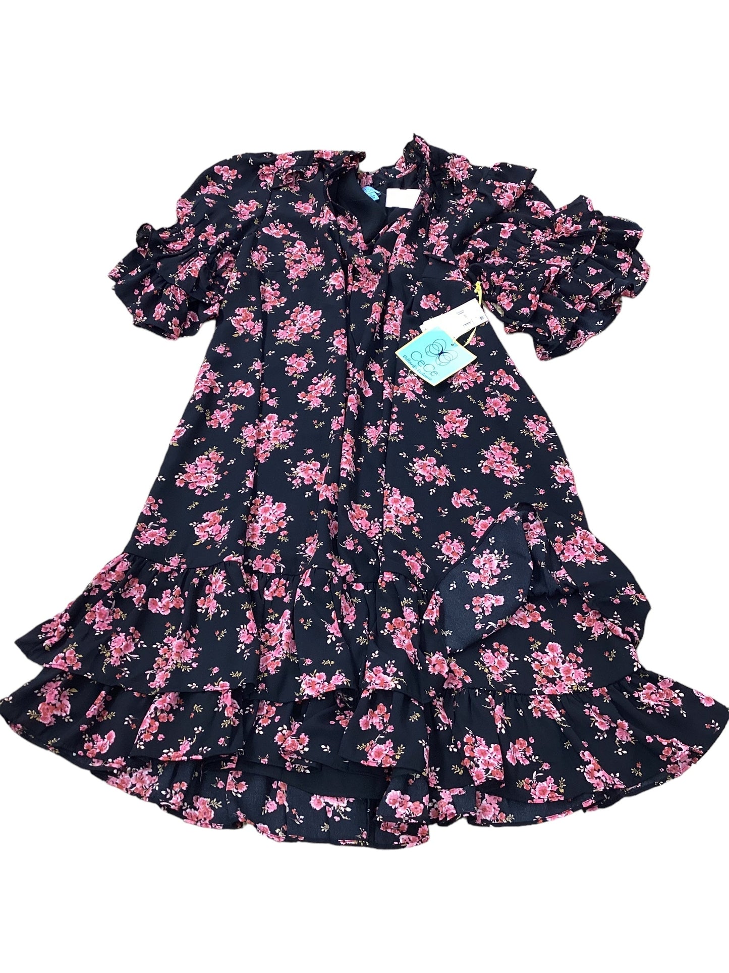 Dress Casual Midi By Cece In Floral Print, Size: 2x