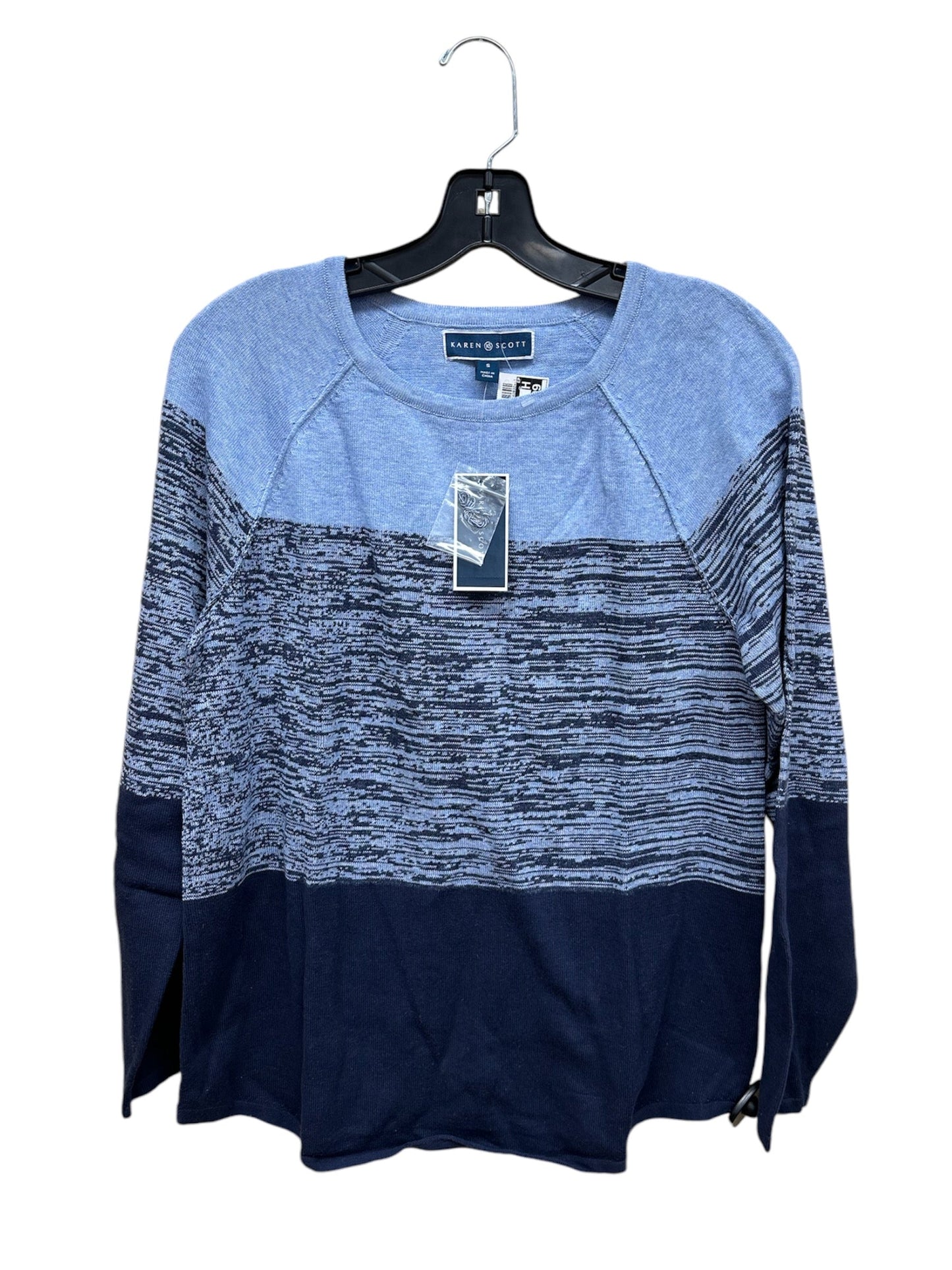 Sweater By Karen Scott In Blue, Size: S