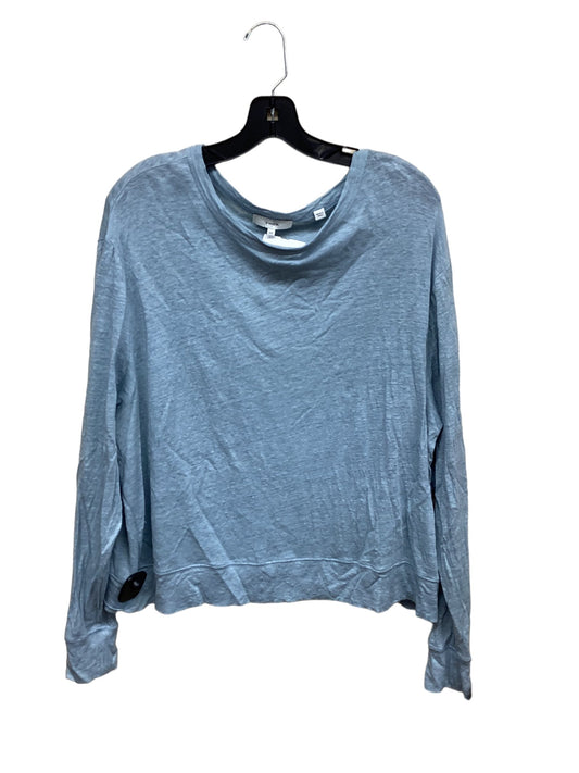 Top Long Sleeve By Vince In Blue, Size: Xxl