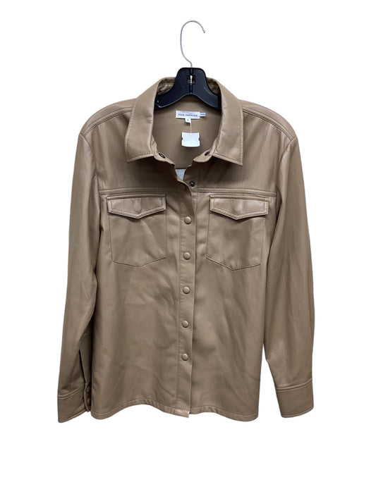 Top Long Sleeve By Good American In Tan, Size: M