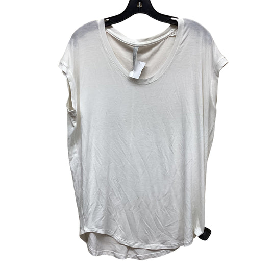 Top Short Sleeve By Athleta In White, Size: M