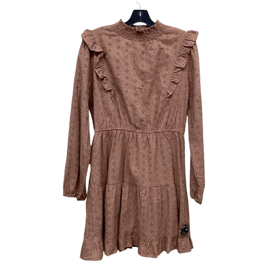 Dress Casual Short By Clothes Mentor In Brown, Size: M