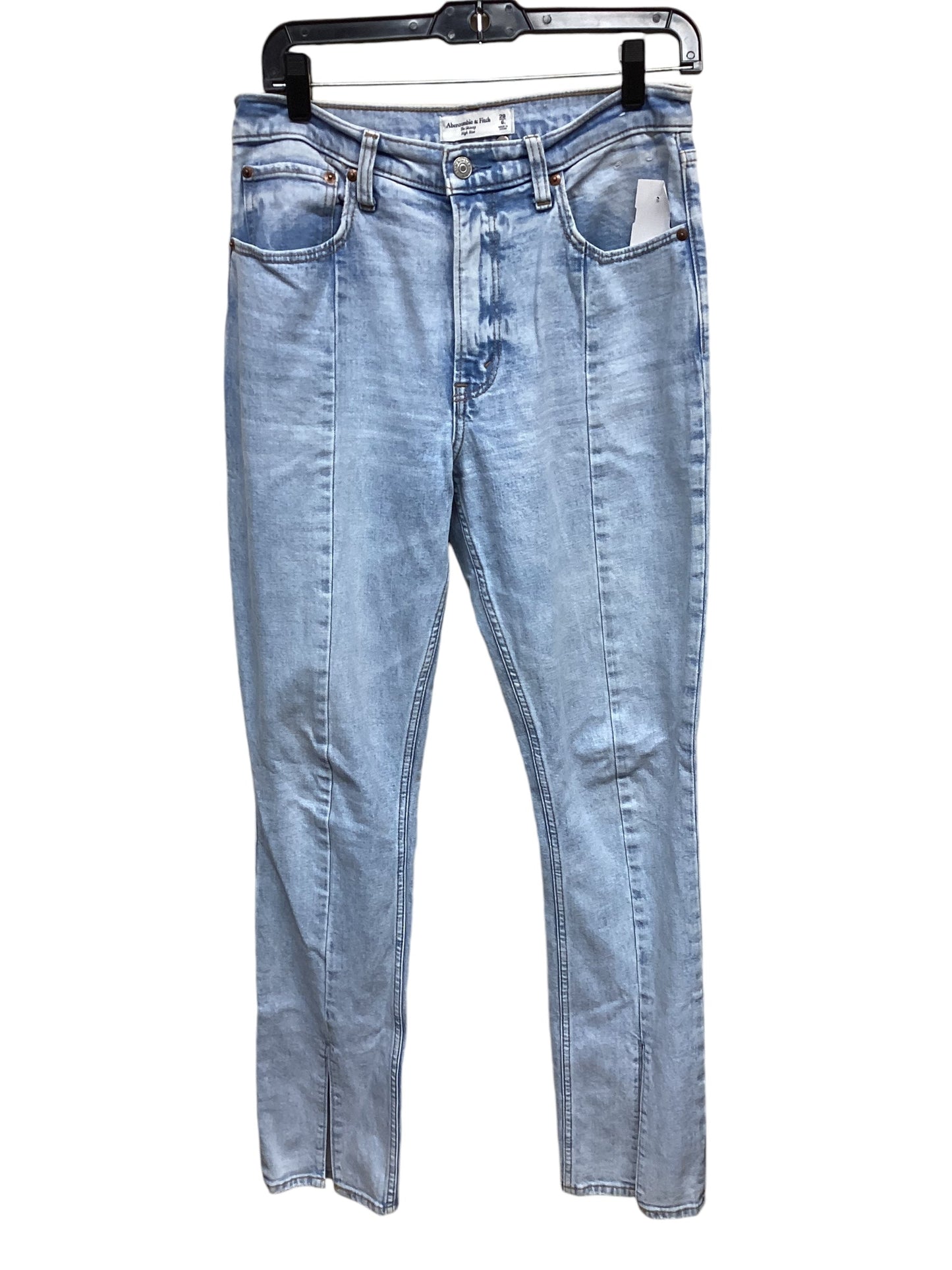 Jeans Flared By Abercrombie And Fitch In Blue Denim, Size: 6