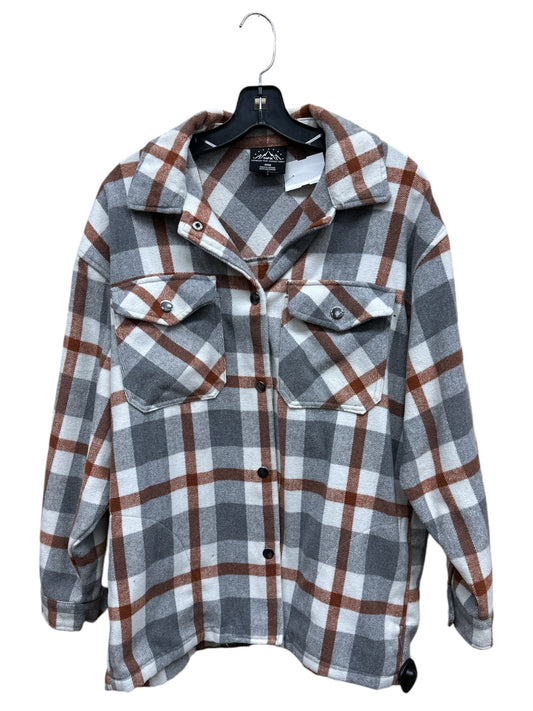 Top Long Sleeve By Clothes Mentor In Plaid Pattern, Size: M