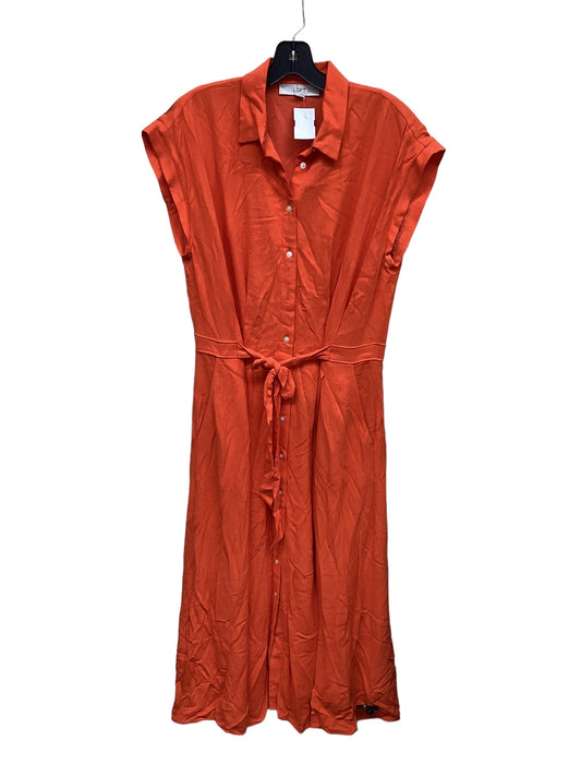 Dress Casual Maxi By Loft In Orange, Size: M