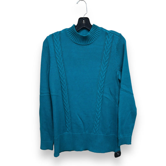 Sweater By Karen Scott In Teal, Size: S