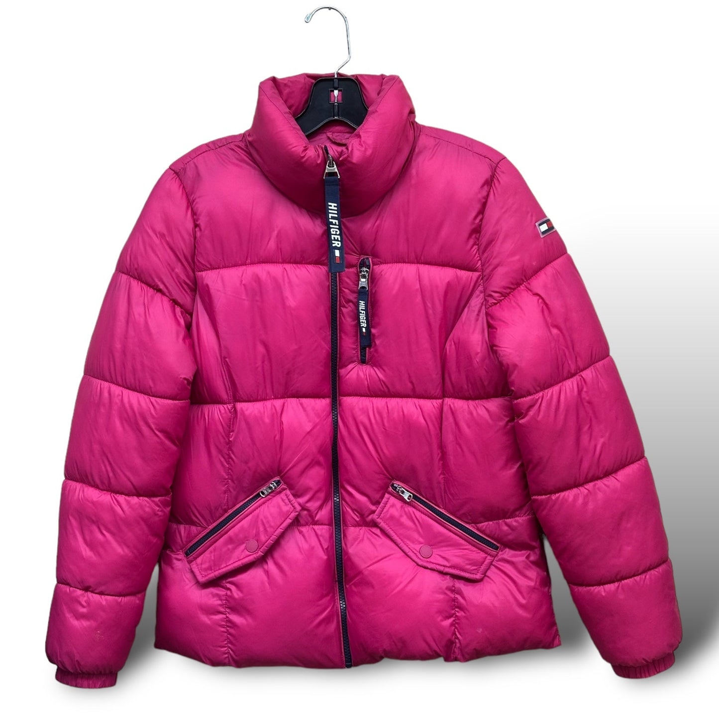 Coat Puffer & Quilted By Tommy Hilfiger In Pink, Size: M