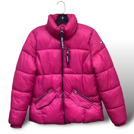 Coat Puffer & Quilted By Tommy Hilfiger In Pink, Size: M