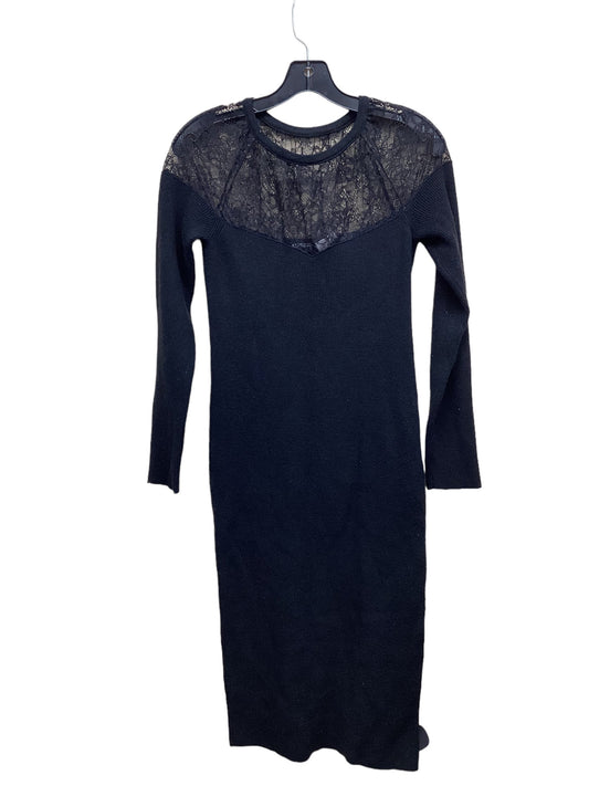 Dress Casual Midi By Express In Black, Size: S