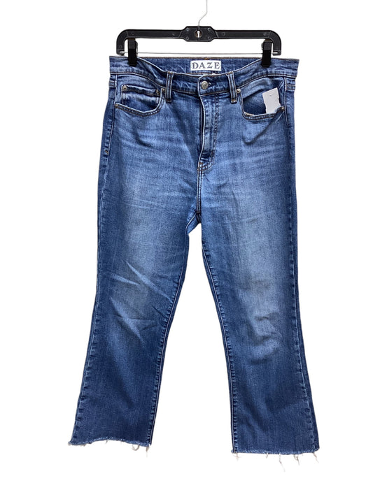 Jeans Straight By Daze In Blue Denim, Size: 10