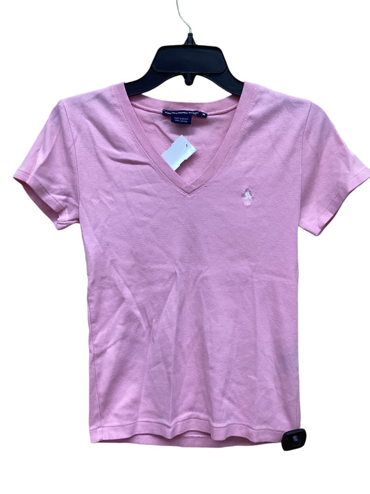 Top Short Sleeve By Polo Ralph Lauren In Pink, Size: M