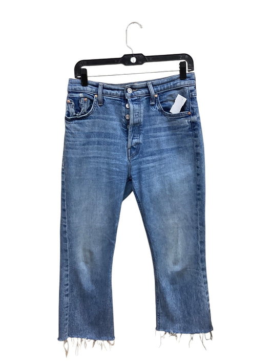 Jeans Flared By Mother In Blue Denim, Size: 6