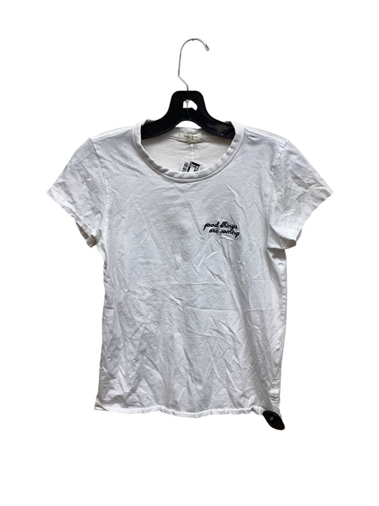 Top Short Sleeve By Rag And Bone In White, Size: S