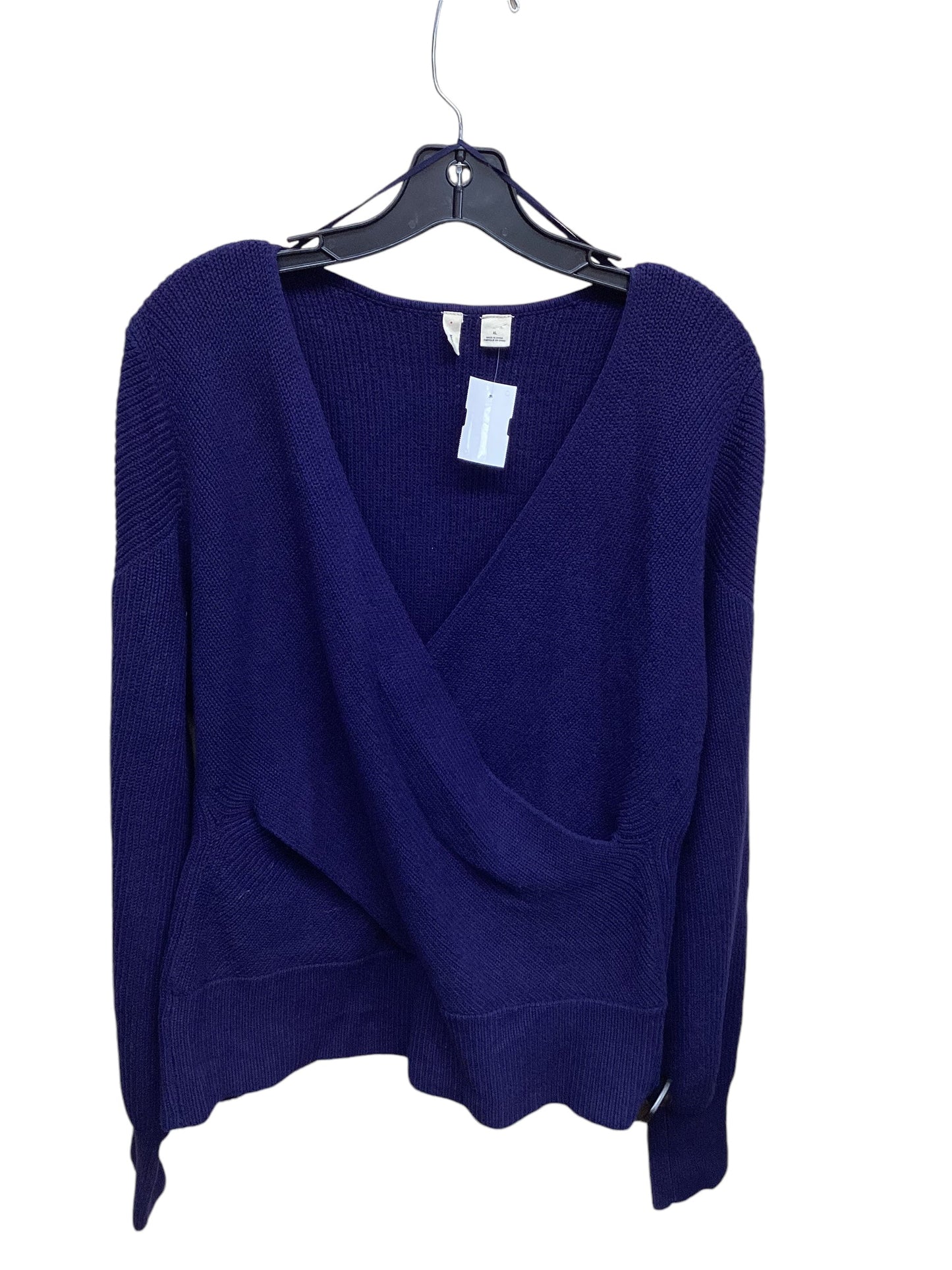 Top Long Sleeve By Moth In Blue, Size: Xl