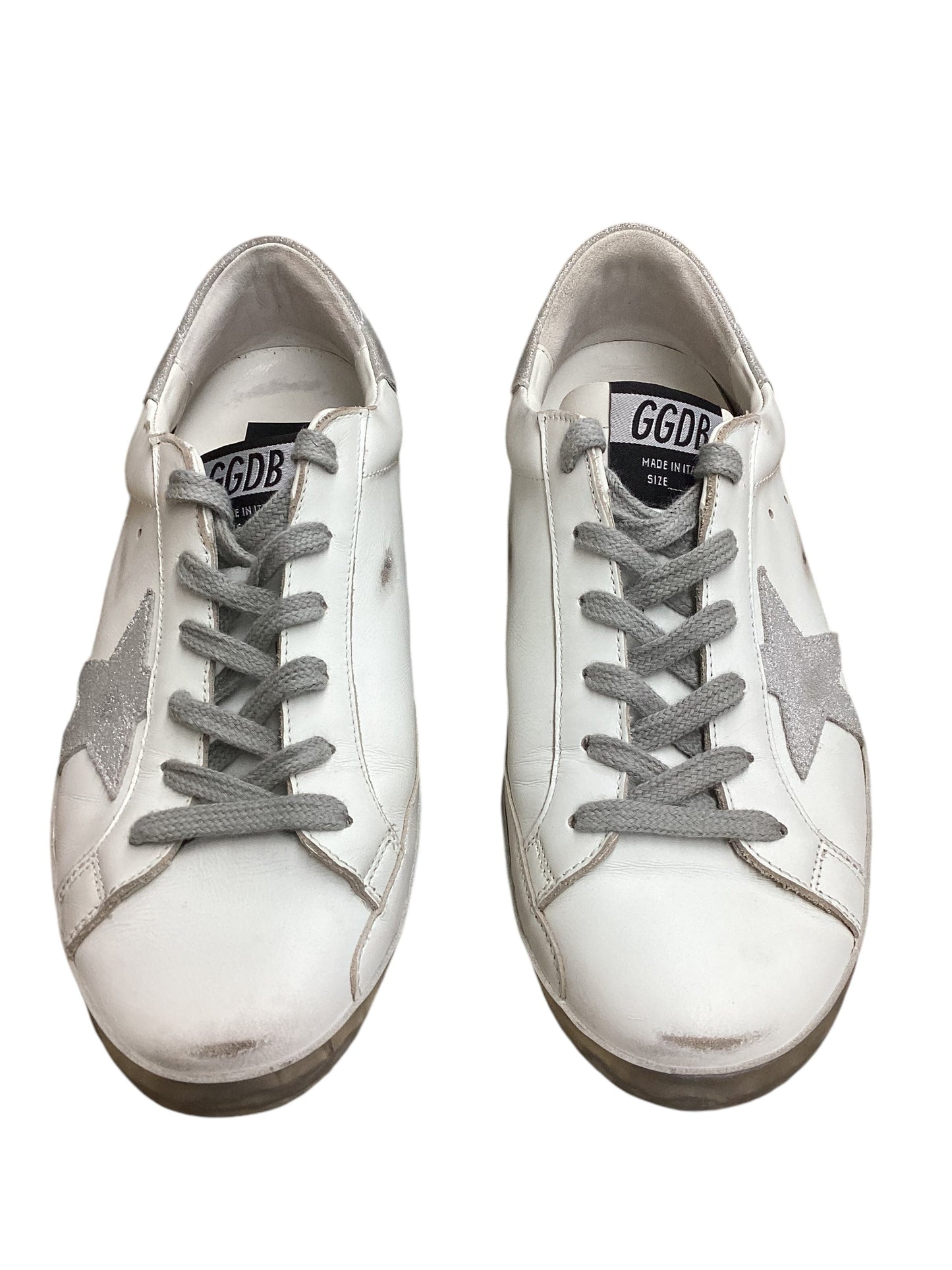 Shoes Sneakers By Golden Goose In Grey & White, Size: 7.5