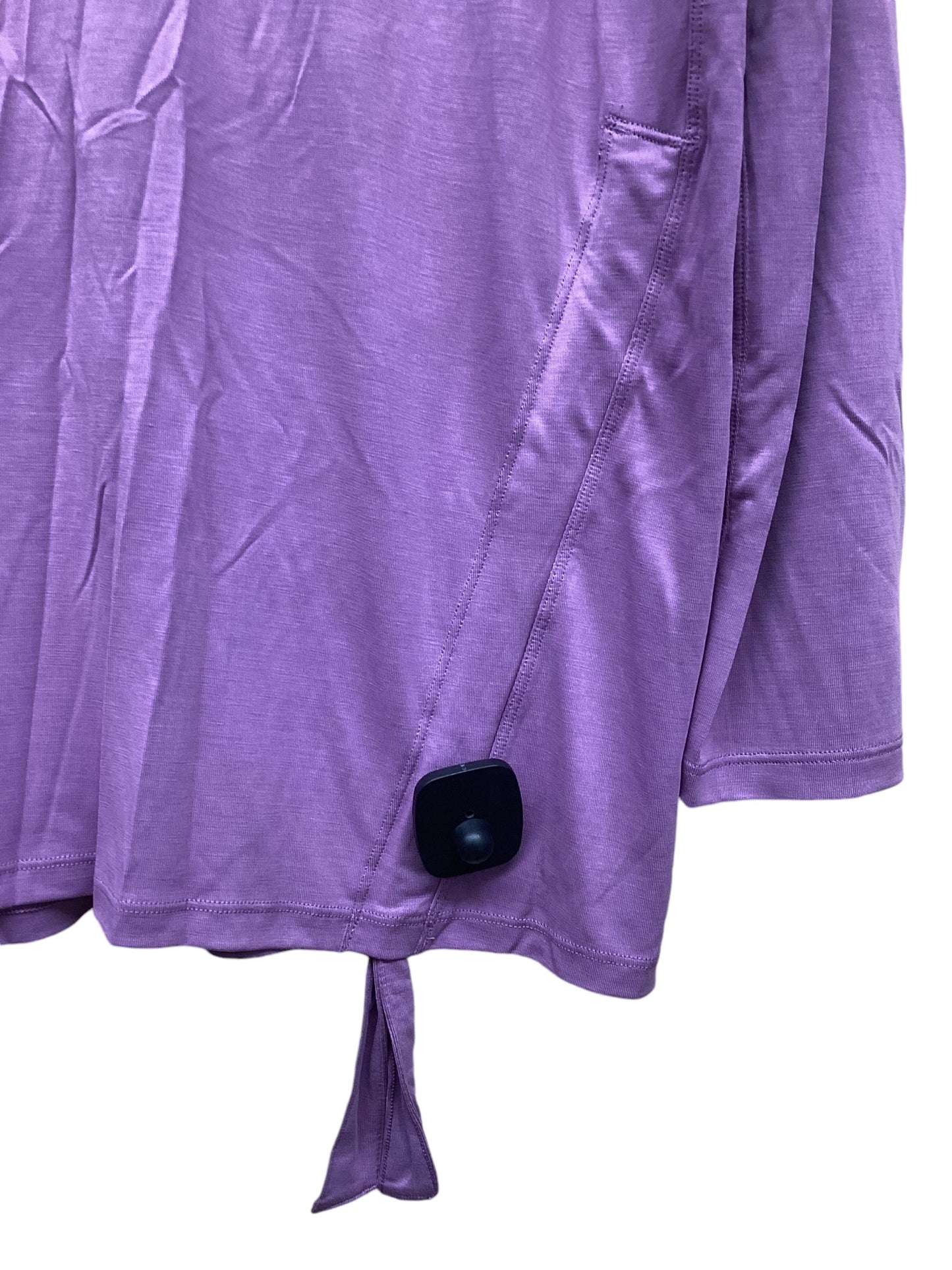 Athletic Top Long Sleeve Crewneck By Lululemon In Purple, Size: 8