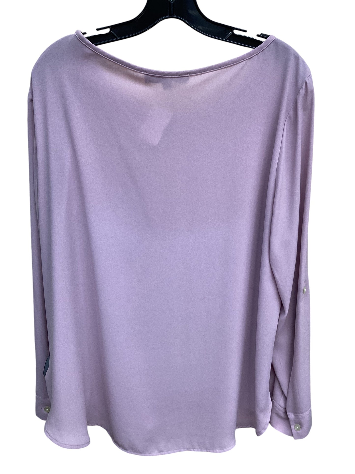 Top Long Sleeve By Loft In Pink, Size: Xl