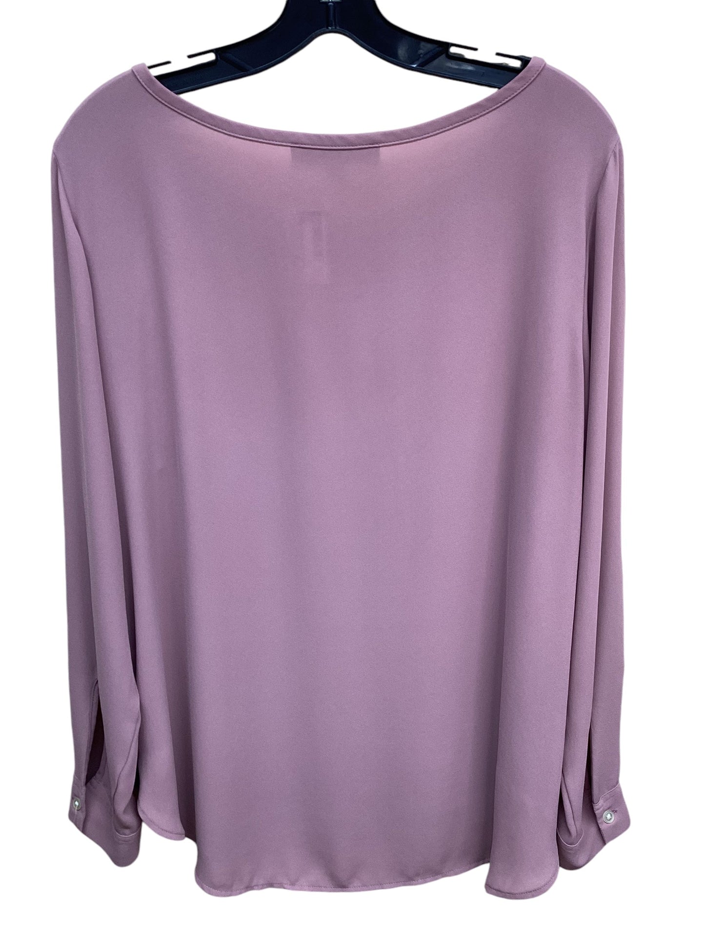 Top Long Sleeve By Loft In Pink, Size: L