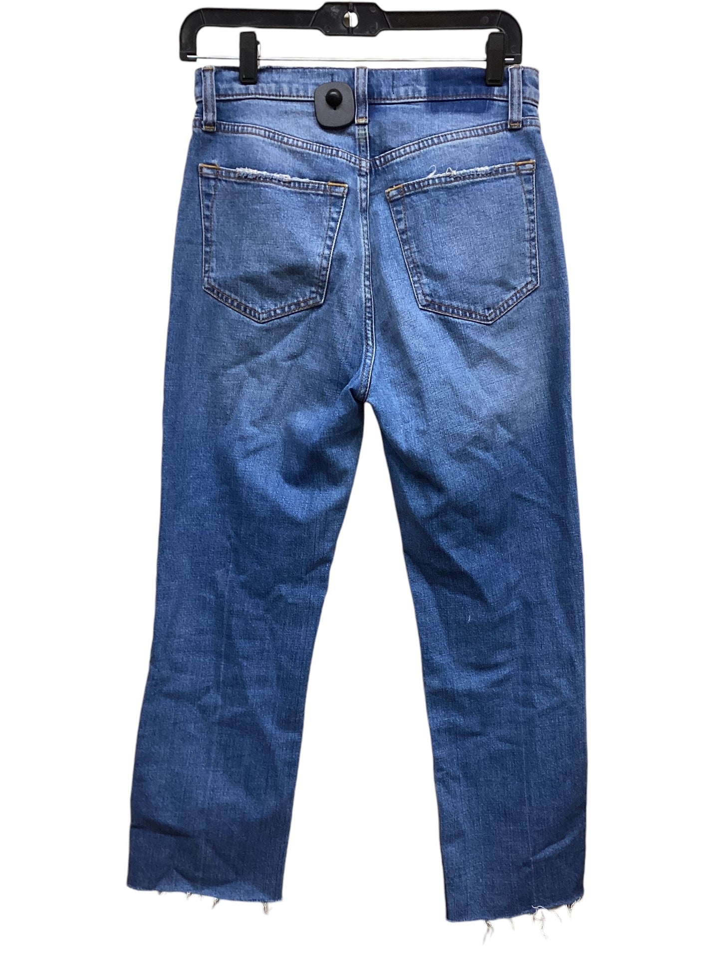 Jeans Straight By Abercrombie And Fitch In Blue Denim, Size: 2