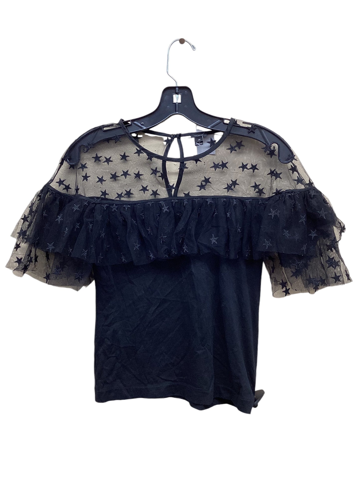 Top Short Sleeve By J. Crew In Black, Size: Xs