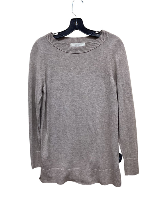 Top Long Sleeve By Loft In Brown, Size: M