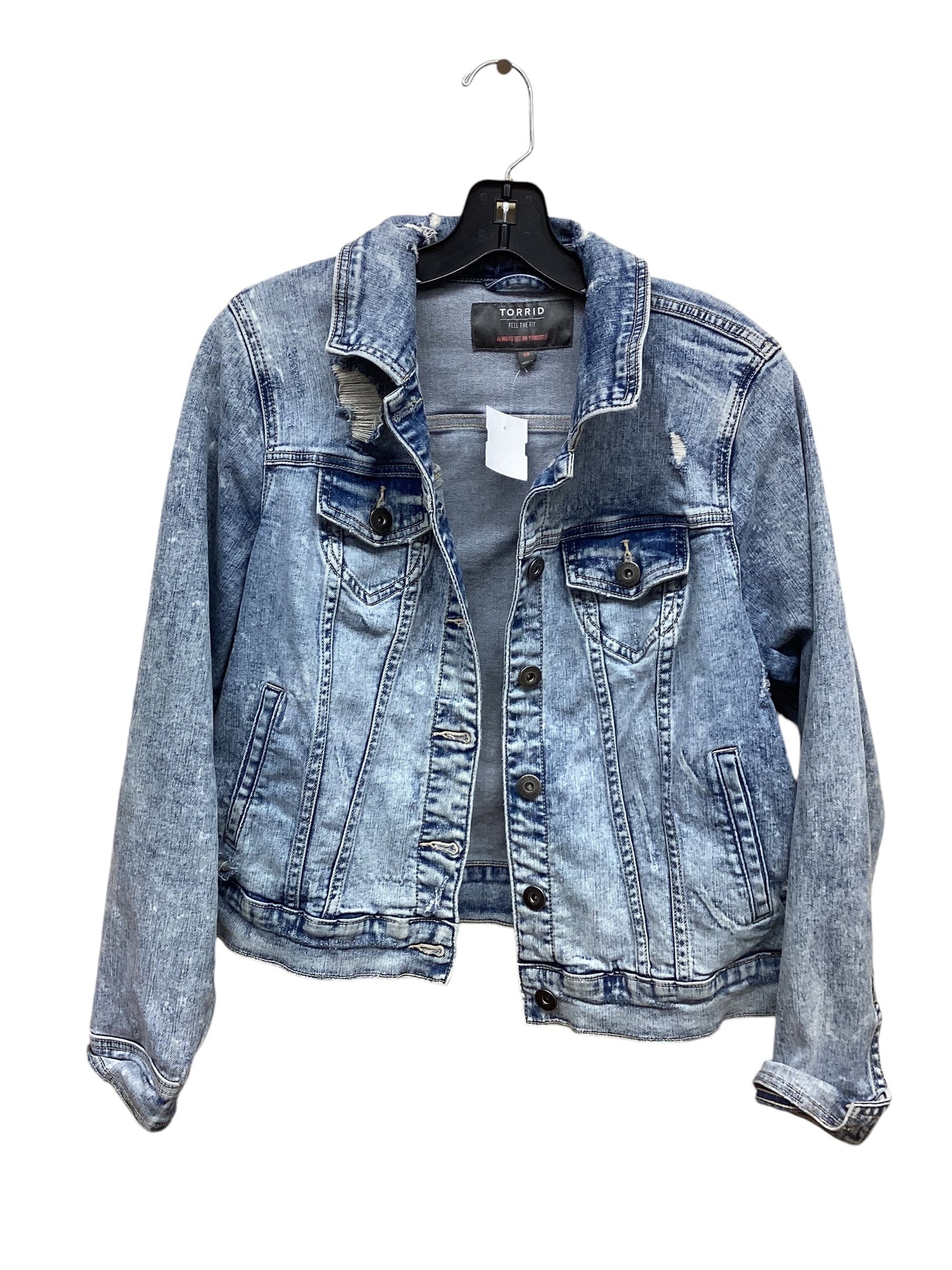 Jacket Denim By Torrid In Blue Denim, Size: M