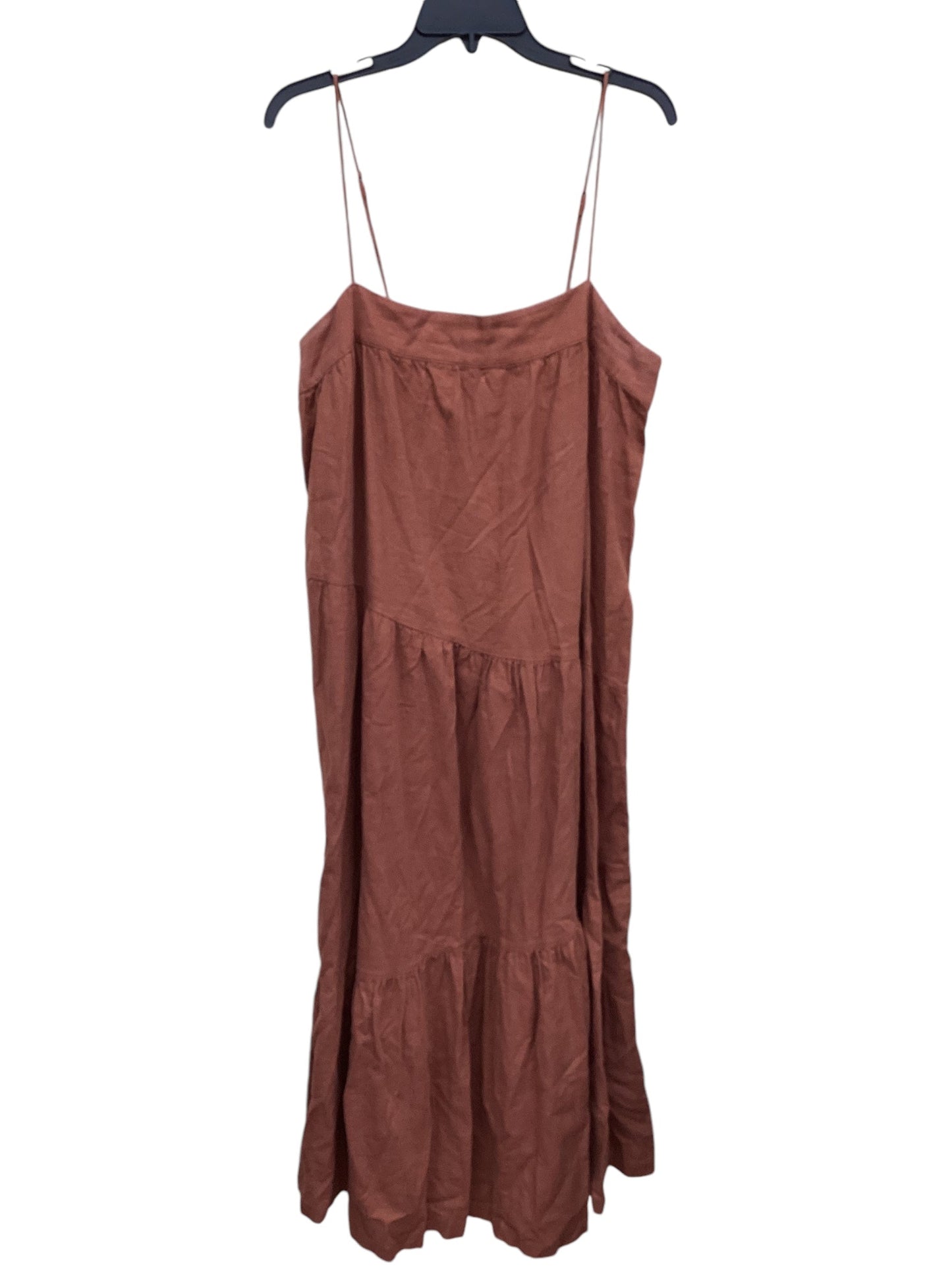 Dress Casual Maxi By Abercrombie And Fitch In Orange, Size: L