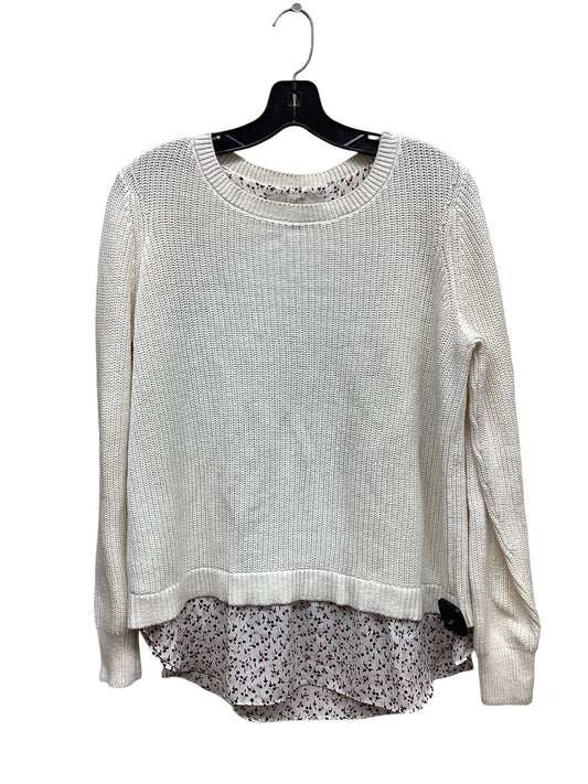 Sweater By Loft In Cream, Size: M