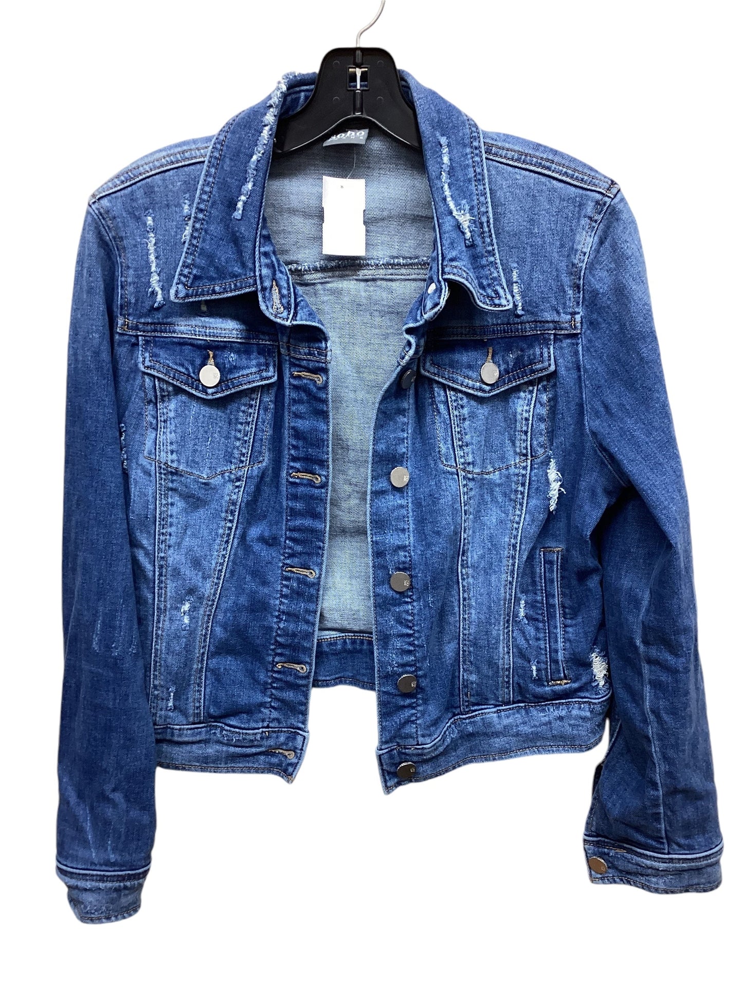 Jacket Denim By New York And Co In Blue Denim, Size: M